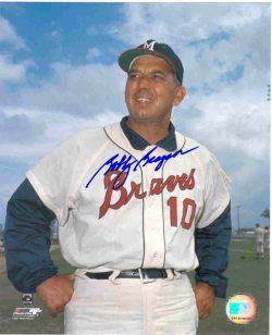 AUTOGRAPHED SIGNED photo BOBBY BRAGAN Milwaukee Braves