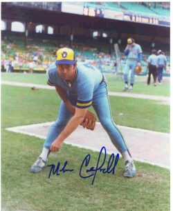 AUTOGRAPHED MIKE CALDWELL 8X10 Milwaukee Brewers Photo