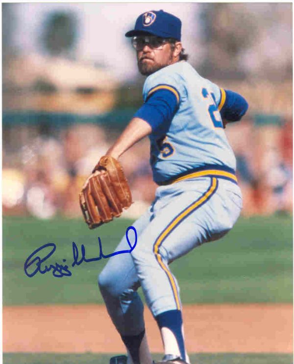AUTOGRAPHED REGGIE CLEVELAND 8x10 Milwaukee Brewers Photo
