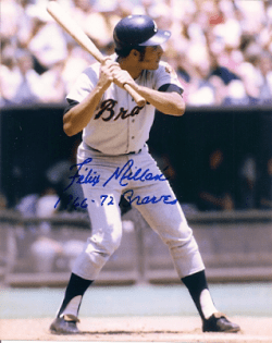 AUTOGRAPHED FELIX MILLAN 8x10 Atlanta Braves Photo