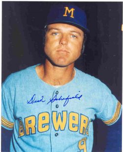 AUTOGRAPHED DICK SCHOFIELD 8x10 Milwaukee Brewers Photo