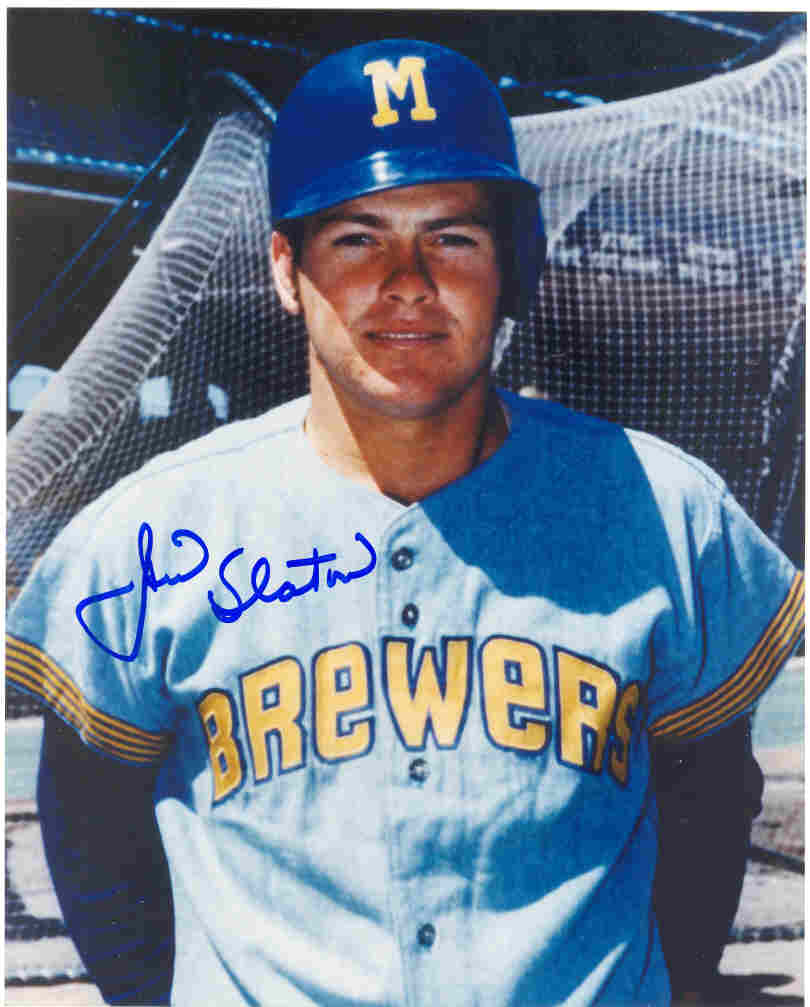 Robin Yount Milwaukee Brewers Autographed 8 x 10 Blue Uniform Photograph