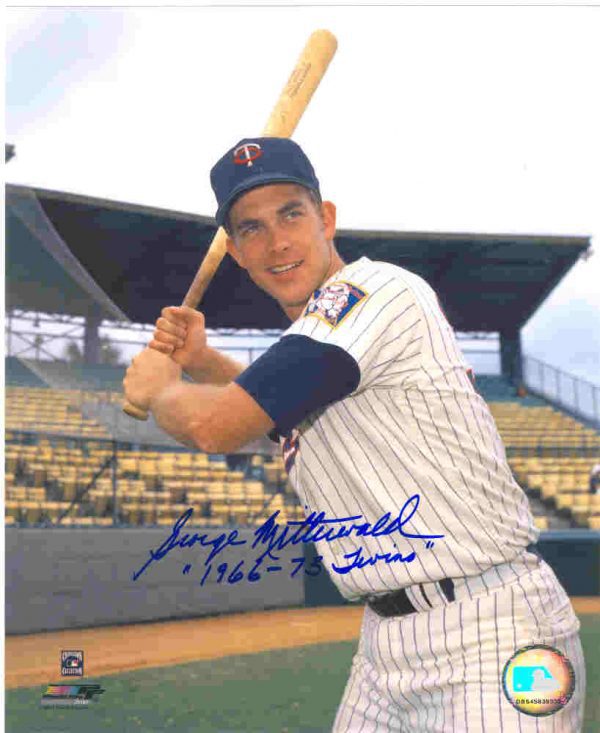 AUTOGRAPHED GEORGE MITTERWALD 8x10 Minnesota Twins Photo