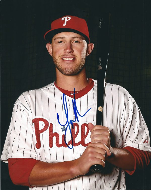 AUTOGRAPHED LOGAN MOORE 8X10 Philadelphia Phillies Photo