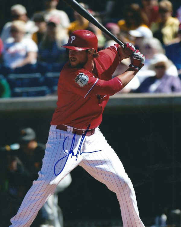 AUTOGRAPHED LOGAN MOORE 8X10 Philadelphia Phillies Photo