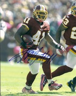 Autographed Kareem Moore 8x10 photo Washington Redskins