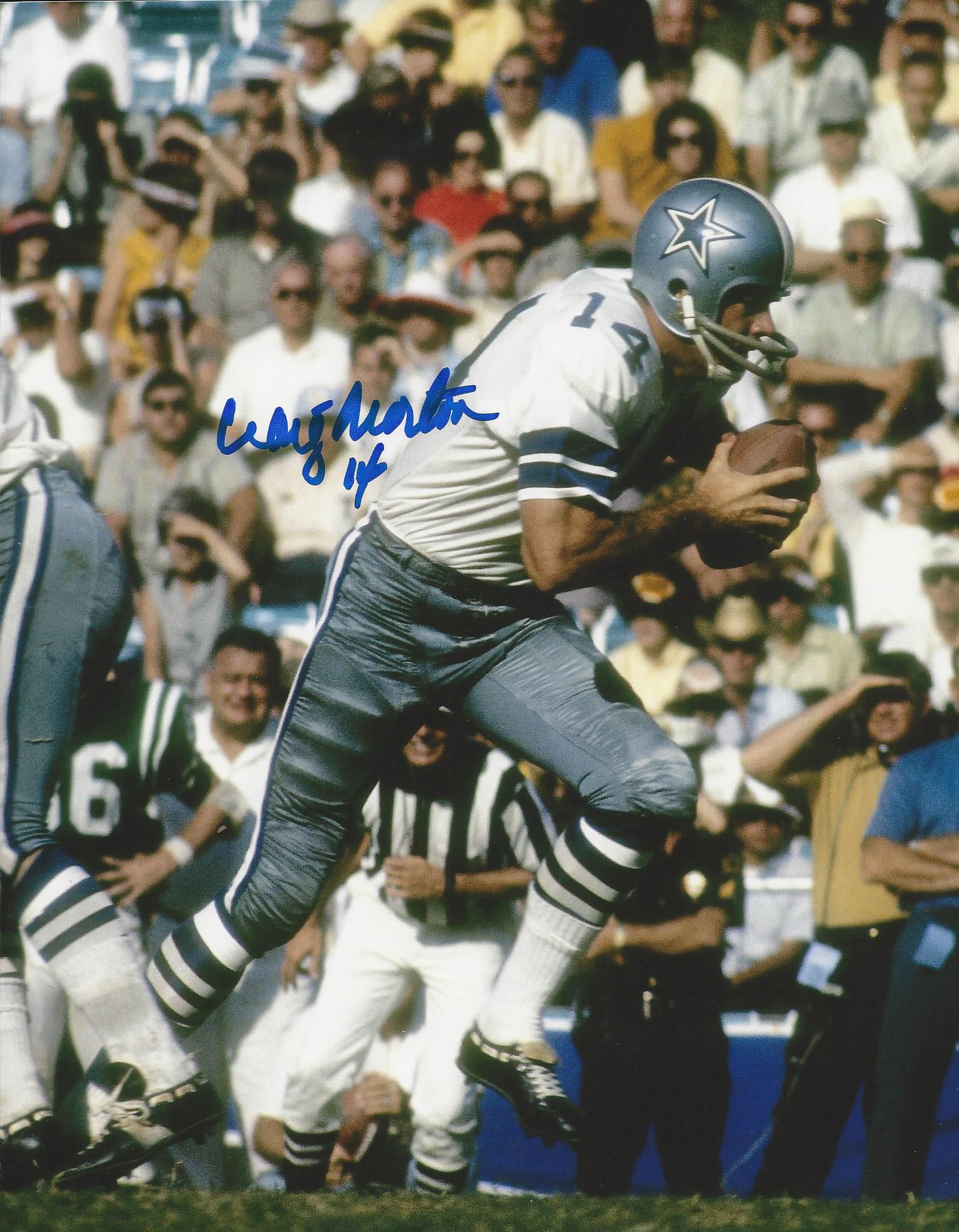 Autographed Craig Morton 8x10 Dallas Cowboys Photo