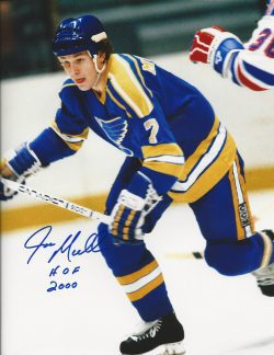 Autographed Joey Mullen "HoF 2000"  St. Louis Blues  Photo