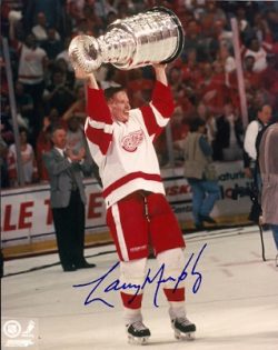 Autographed LARRY MURPHY 8x10 Detroit Red Wings Photo