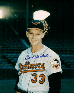 AUTOGRAPHED photo DAVE NICHOLSON Baltimore Orioles