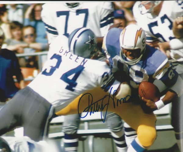 Autographed Pettis Norman San Diego Chargers  8x10  photo - w/COA