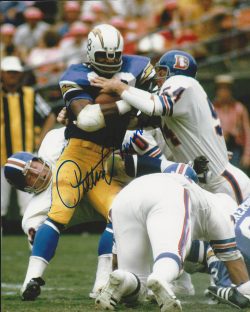 Autographed Pettis Norman San Diego Chargers  8x10  photo - w/COA