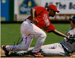 AUTOGRAPHED ABRAHAM NUNEZ photo Philadelphia Phillies