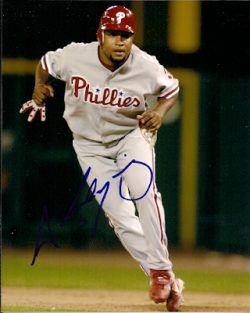 AUTOGRAPHED ABRAHAM NUNEZ photo  Philadelphia Phillies