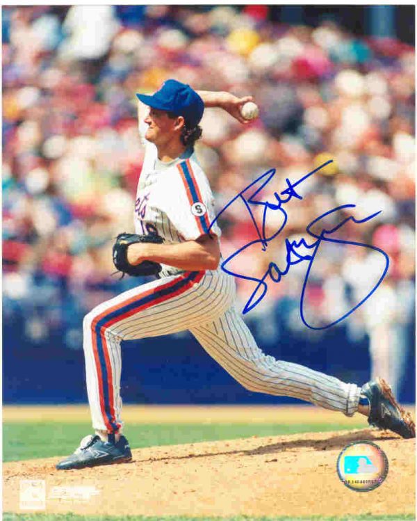AUTOGRAPHED BRET SABERHAGEN 8X10 New York Mets