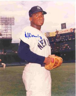 AUTOGRAPHED AL DOWNING 8x10 New York Yankees Photo