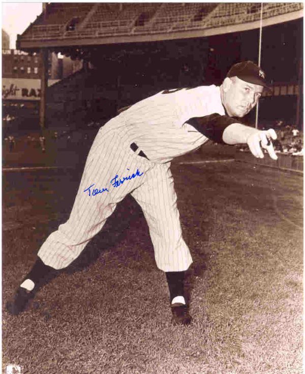 AUTOGRAPHED 8x10 photo TOM FERRICK NY Yankees