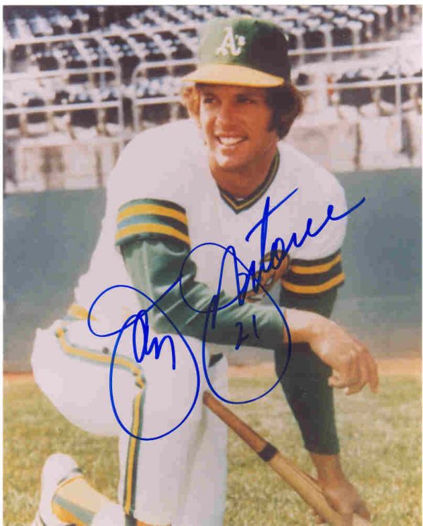 AUTOGRAPHED JAY JOHNSTONE 8x10 Oakland A's Photo