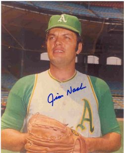 AUTOGRAPHED JIM NASH 8x10 Oakland A's Photo