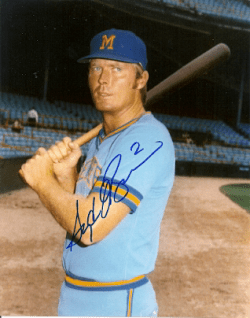 AUTOGRAPHED  photo SYD O'BRIEN  Milwaukee Brewers