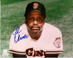 AUTOGRAPHED AL OLIVER 8x10 San Francisco Giants Photo