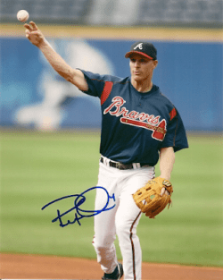 AUTOGRAPHED  photo PETE ORR  Atlanta  Braves