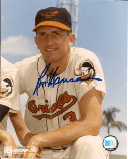AUTOGRAPHED RON HANSEN 8x10 Baltimore Orioles Photo