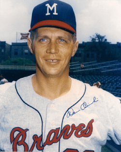 AUTOGRAPHED  photo DAN OSINSKI  Milwaukee  Braves