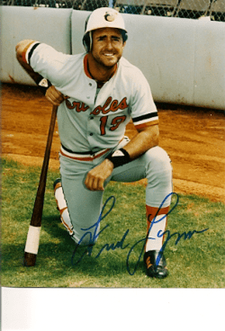 AUTOGRAPHED  FRED LYNN 8X10 Baltimore Orioles Photo