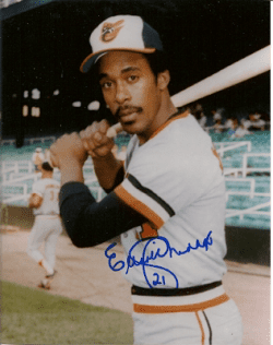 AUTOGRAPHED photo ELLIOTT MADDOX Baltimore Orioles