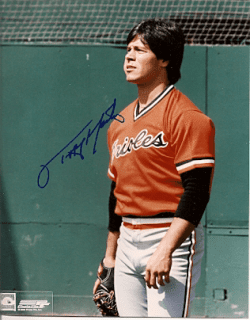 AUTOGRAPHED  photo TIPPY MARTINEZ Baltimore Orioles