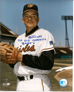 AUTOGRAPHED  EDDIE WATT 8x10 Baltimore Orioles Photo