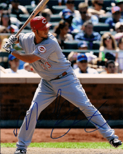 AUTOGRAPHED  photo MICAH OWINGS Cincinnati Reds