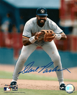 AUTOGRAPHED DAVE PARKER 8x10 Milwaukee Brewers Photo