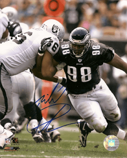 Autographed MIKE PATTERSON Photo - Philadelphia Eagles
