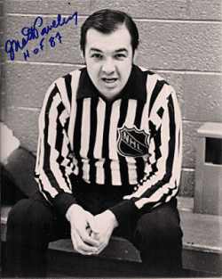 Autographed MATT PAVELICH 8x10 Hockey Referee Photo