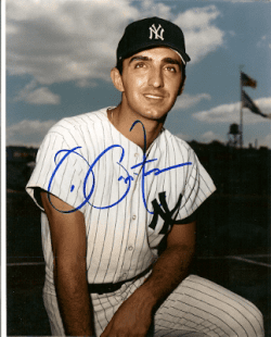 AUTOGRAPHED  photo JOE PEPITONE  New York Yankees