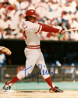 Autographed TONY PEREZ 8x10 Cincinnati Reds Photo