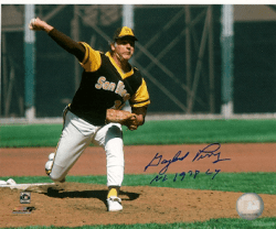 Autographed HOF GAYLORD PERRY 8x10 San Diego Padres photo