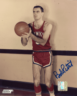 Autographed BOB PETTIT 8x10 St. Louis Hawks Photo