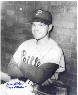 AUTOGRAPHED JIM BOLGER 8x10 Philadelphia Phillies photo