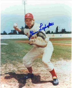 AUTOGRAPHED STAN LOPATA 8x10 Phillies Photo
