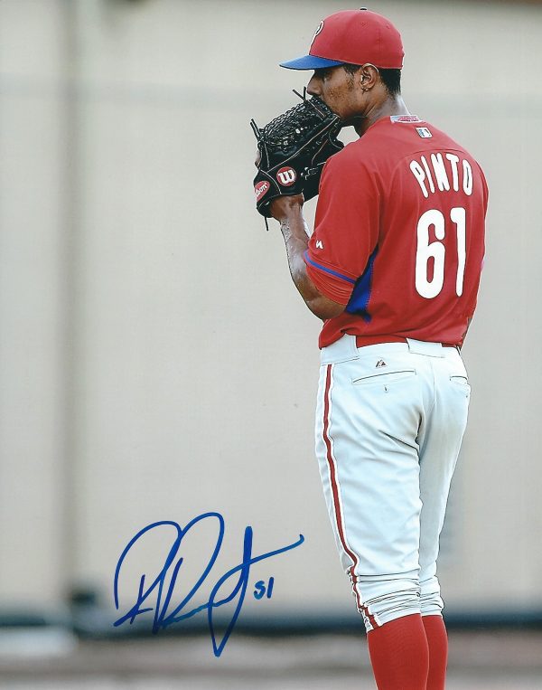 AUTOGRAPHED RICARDO PINTO 8X10 Philadelphia Phillies Photo