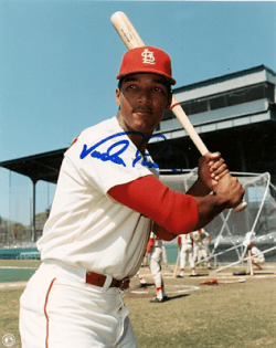 AUTOGRAPHED VADA PINSON St. Louis Cardinals photo