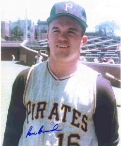 AUTOGRAPHED RON BRAND 8x10 Pittsburgh Pirates Photo
