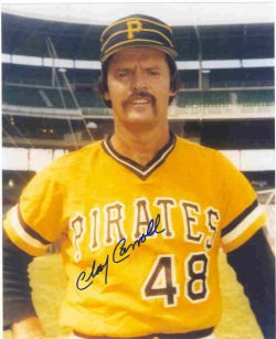 AUTOGRAPHED  CLAY CARROLL 8X10 Pittsburgh Pirates Photo