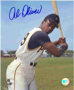 AUTOGRAPHED AL OLIVER 8x10 Pittsburgh Pirates photo