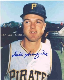AUTOGRAPHED DICK SCHOFIELD 8x10 Pittsburgh Pirates Photo