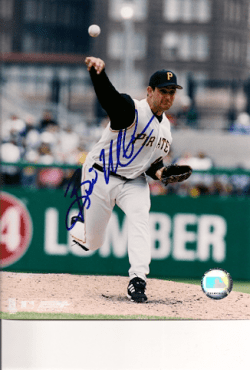 AUTOGRAPHED BRIAN MEADOWS 8x10 Pittsburgh Pirates photo