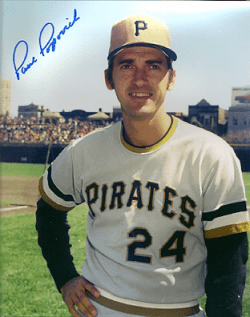 AUTOGRAPHED photo PAUL POPOVICH - Pittsburgh Pirates